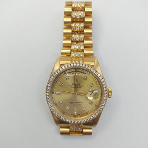 RELOJ CAJA ACERO PULSO ORO ORO 18 K 139.9 GRMS (SEMINUEVO)
