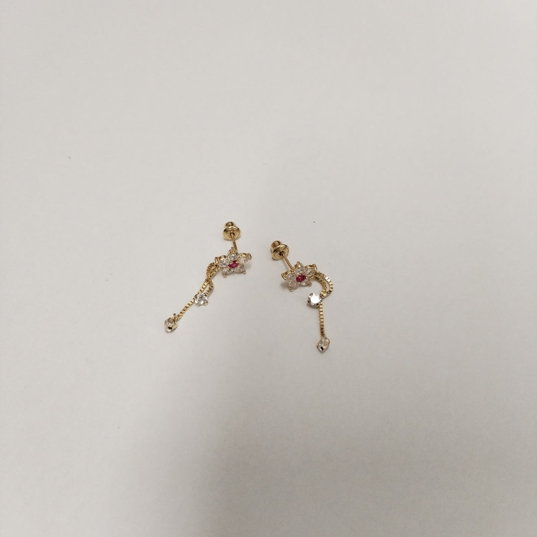 BROQUELES PAR ORO 14 K 1 GRMS (SEMINUEVO)