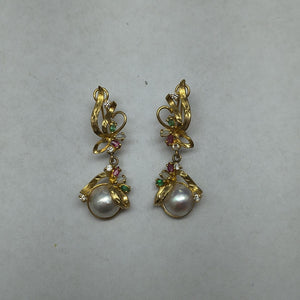 ARETES PAR ORO 14 K 9,20 GRMS (SEMINUEVO)