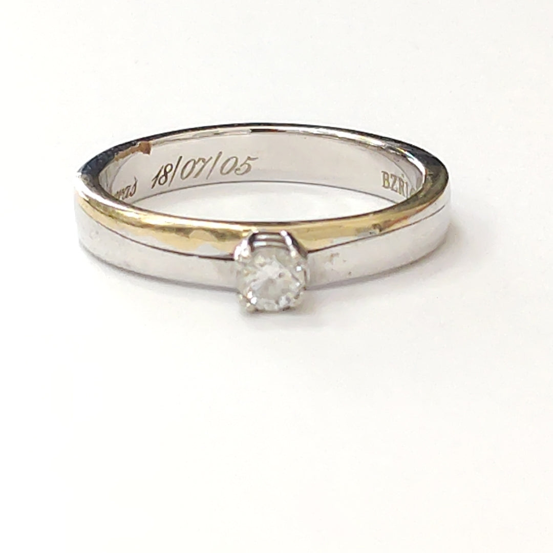 ANILLITO ORO BLANCO 14 K 3.5 GRMS (SEMINUEVO)