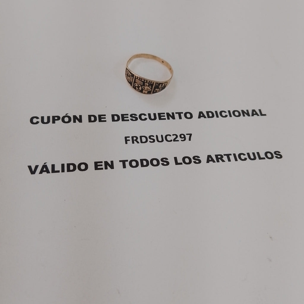 ANILLO DE GRADUACIÓN ORO 8 K 1.2 GRMS (SEMINUEVO)