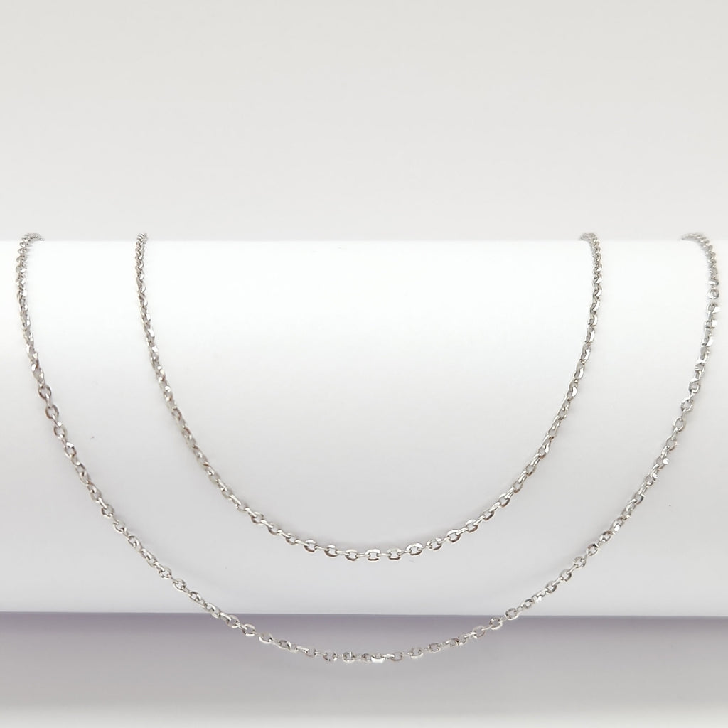 CADENA ORO, ORO BLANCO 14 K 1.3 GRMS (SEMINUEVO)