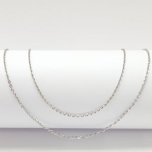 CADENA ORO, ORO BLANCO 14 K 1.3 GRMS (SEMINUEVO)