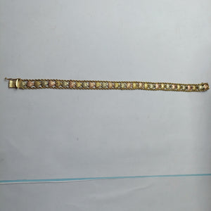 PULSERA ORO COMBINADO 14 K 13,80 GRMS (SEMINUEVO)