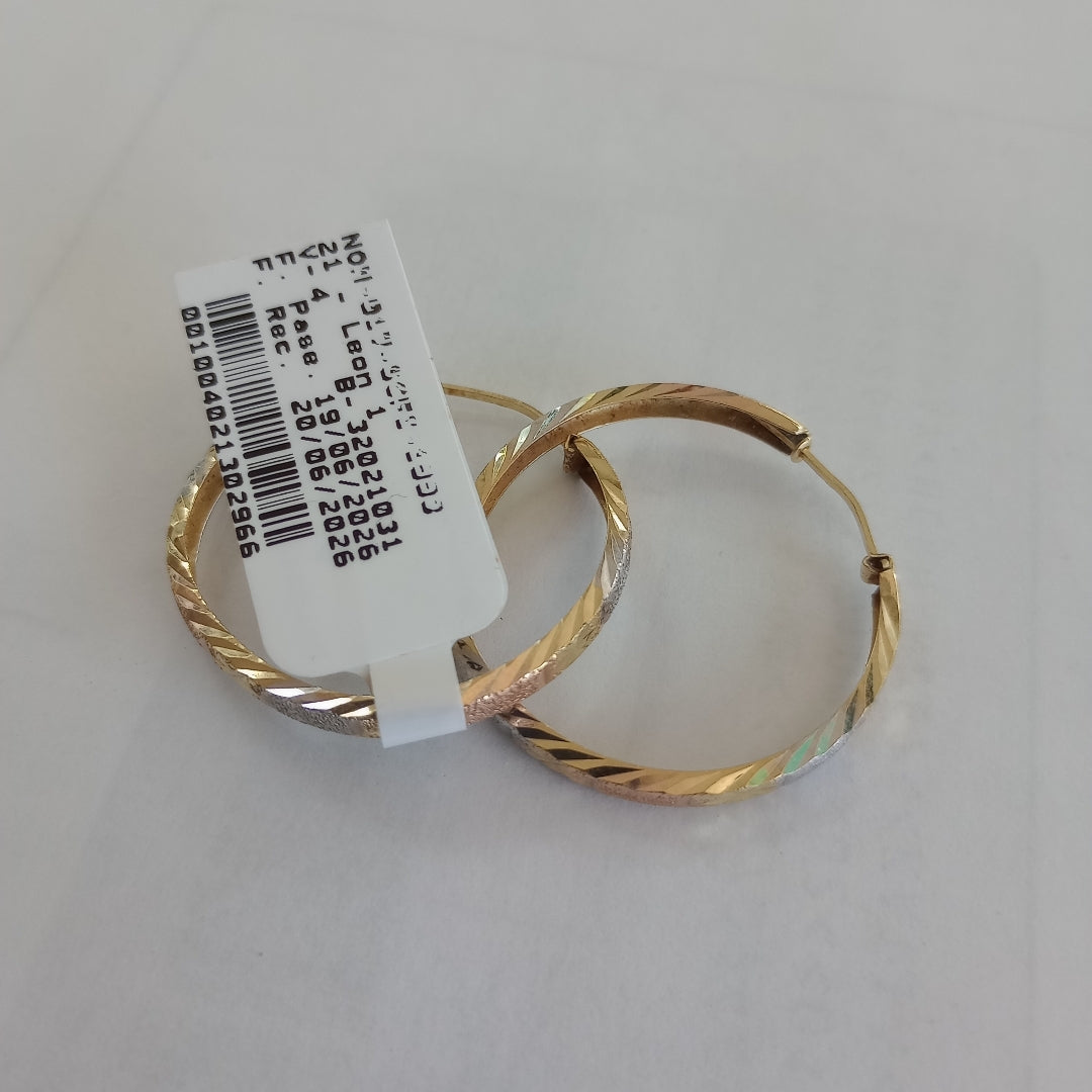 ARRACADAS PAR ORO 14 K 2 GRMS (SEMINUEVO)