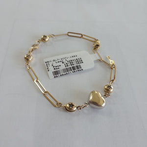 PULSERA ORO, ORO COMBINADO 14 K 3.9 GRMS (SEMINUEVO)