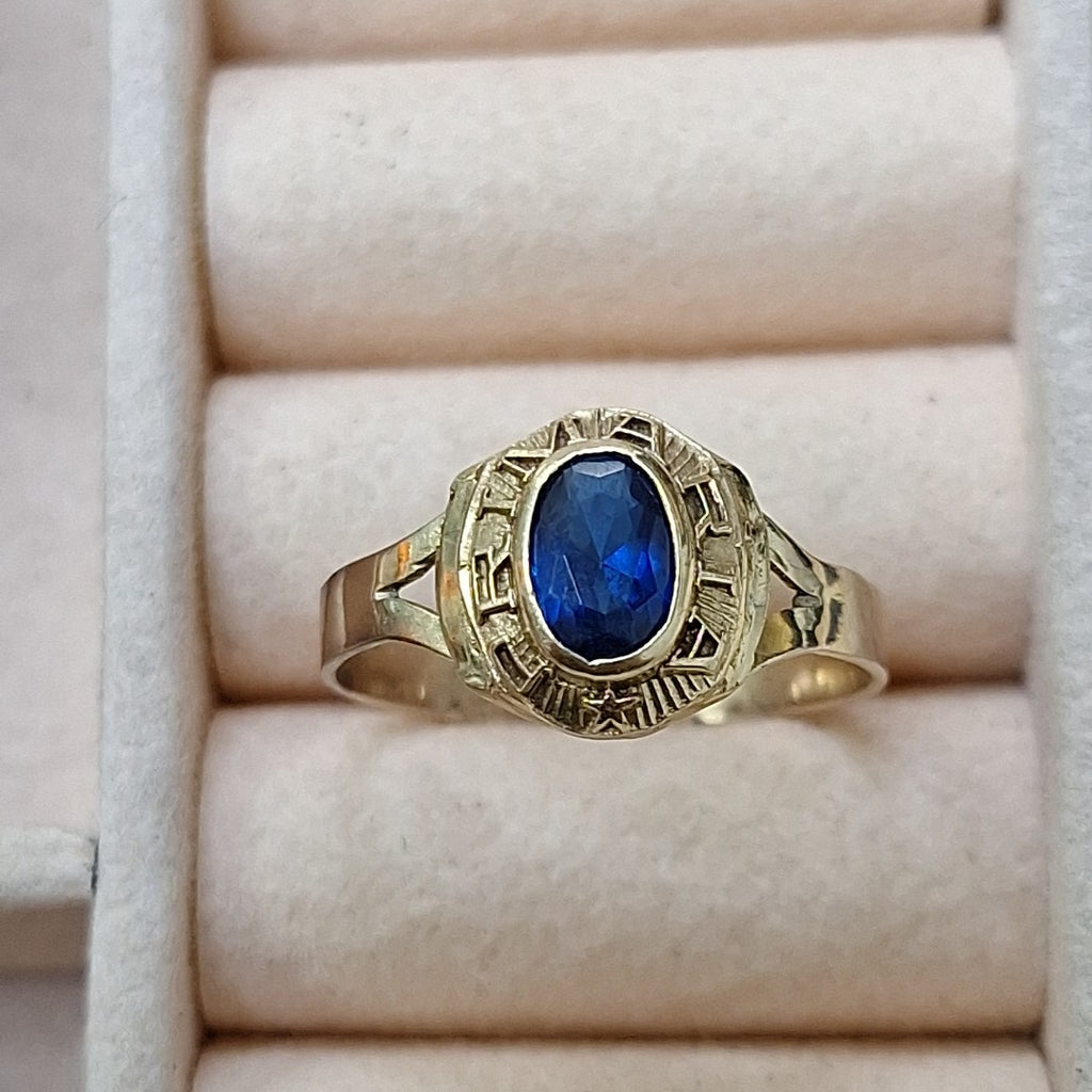ANILLO DE GRADUACIÓN ORO 8 K 2,00 GRMS (SEMINUEVO)