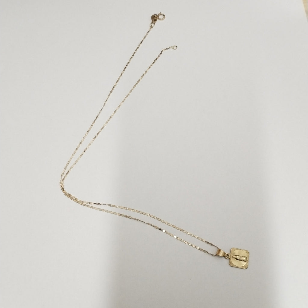 CADENA, DIJE ORO, ORO COMBINADO 10 K 1.6 GRMS (SEMINUEVO)