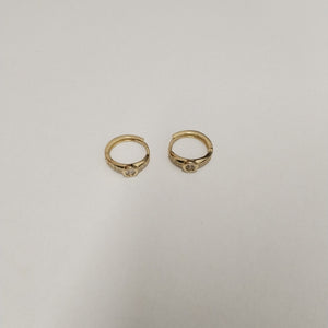 ARRACADAS PAR ORO 14 K 2.3 GRMS (SEMINUEVO)
