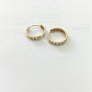 ARRACADAS PAR ORO 14 K 1 GRMS (SEMINUEVO)