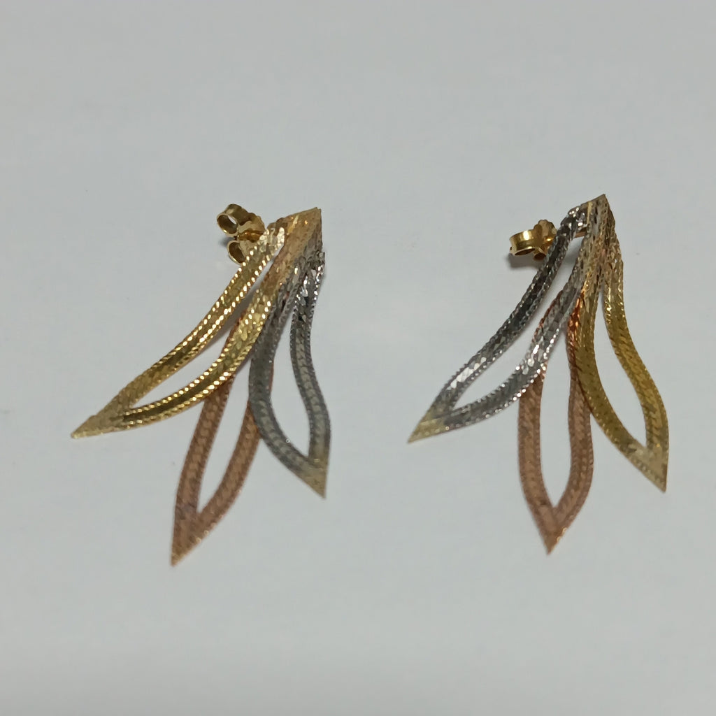 BROQUELES PAR ORO 14 K 2.5 GRMS (SEMINUEVO)