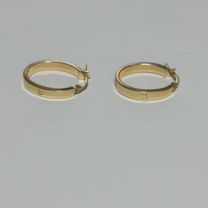 ARRACADAS PAR ORO 14 K 1.5 GRMS (SEMINUEVO)