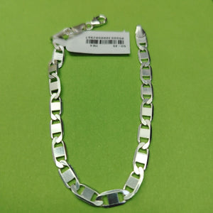 PULSERA TEJIDO ESPEJO PLATA .925 21 CM 7.8 GR (NUEVO)