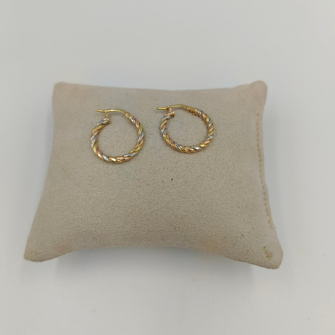 ARRACADAS ORO 14K 1.5 (NUEVO)