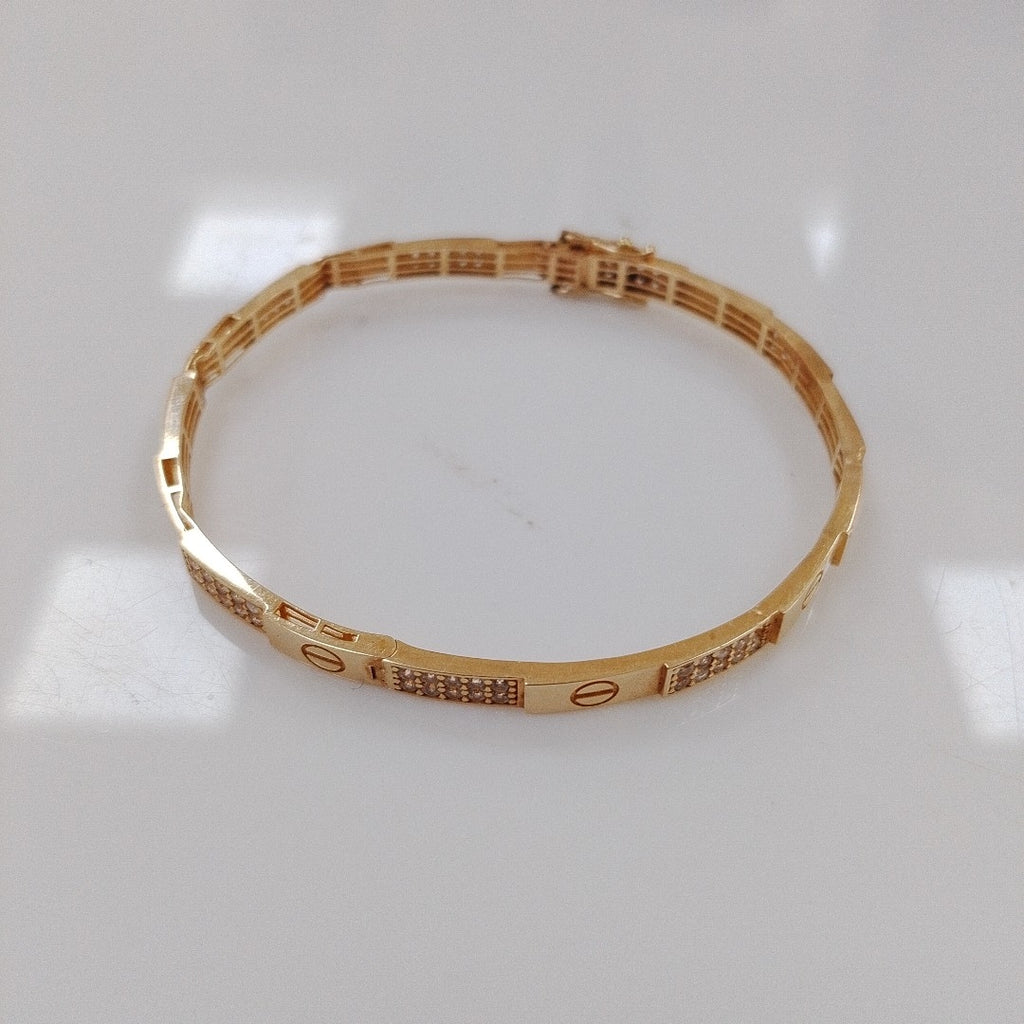 PULSERA RIGIDA ORO 14 K 7,10 GRMS (SEMINUEVO)