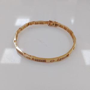 PULSERA RIGIDA ORO 14 K 7,10 GRMS (SEMINUEVO)