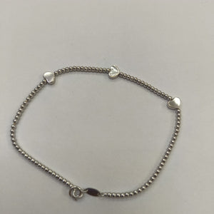PULSERA ORO BLANCO 14 K 3.5 GRMS (SEMINUEVO)