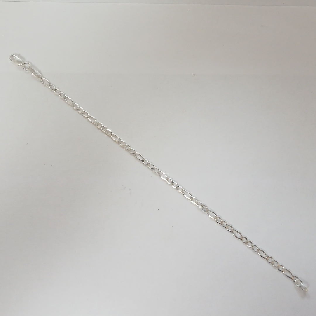 PULSERA TEJIDO 3X1 PLATA .925 21 CM 3.2 GR (NUEVO)