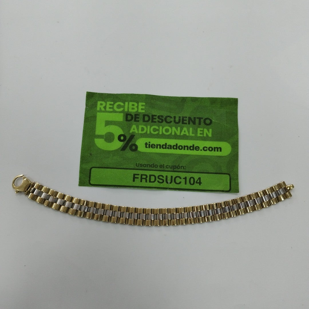 PULSERA ORO,ORO BLANCO 14 K 23,00 GRMS (SEMINUEVO)