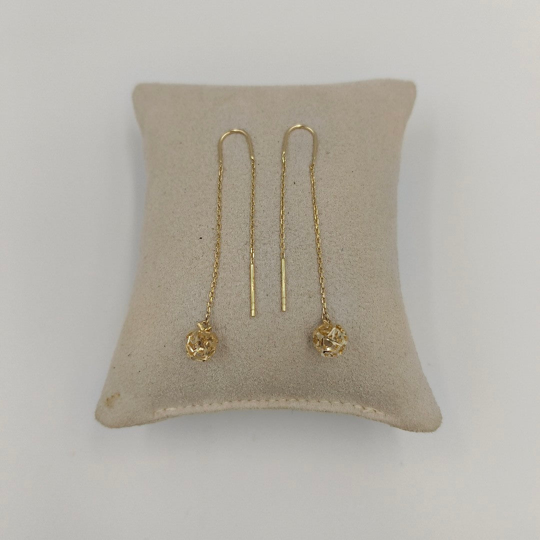 BROQUELES ORO 14K 1.6 (NUEVO)