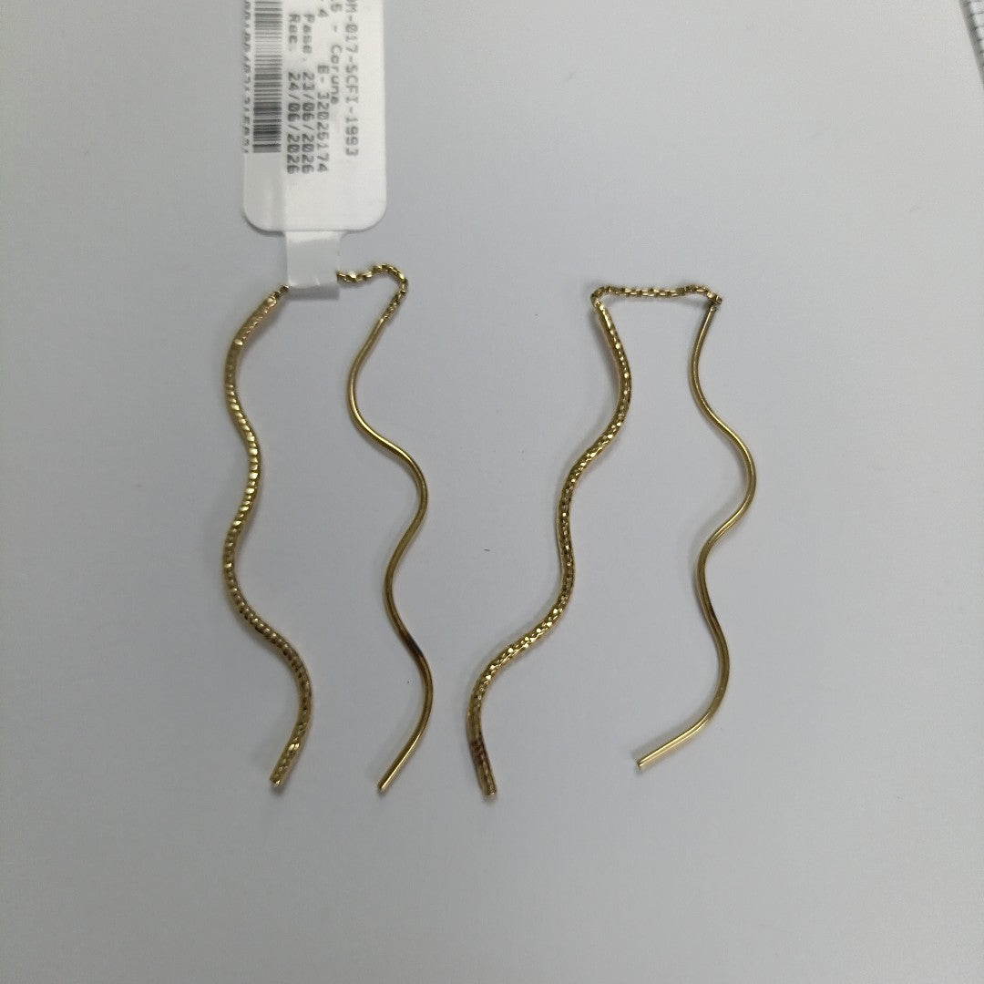ARETES PAR ORO 14 K 2.4 GRMS (SEMINUEVO)