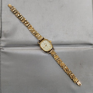 RELOJ CAJA ACERO PULSO ORO ORO 10 K 15.5 GRMS (SEMINUEVO)