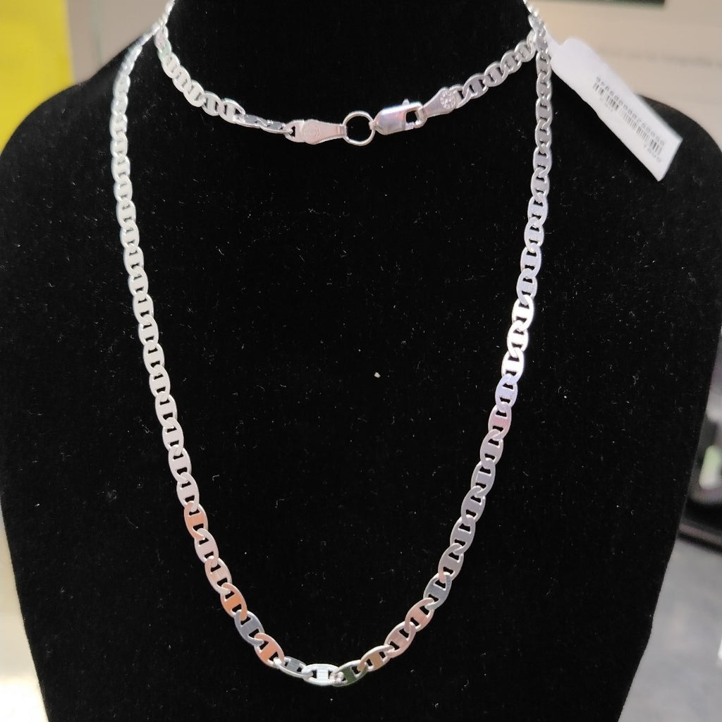 CADENA TEJIDO GUCHI PLATA .925 60 CM 9.2 GR (NUEVO)