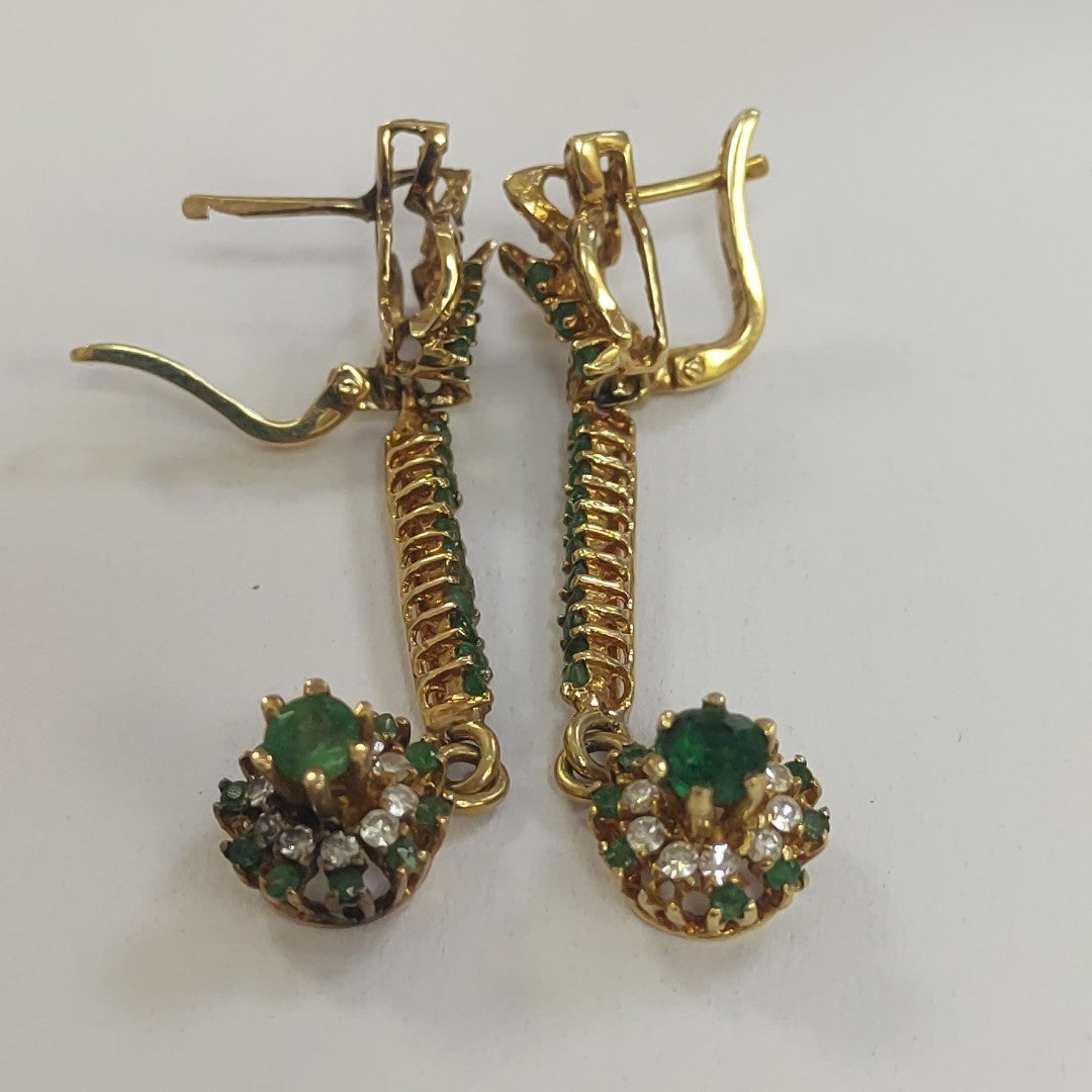 ARETES PAR ORO 14 K 7,80 GRMS (SEMINUEVO)