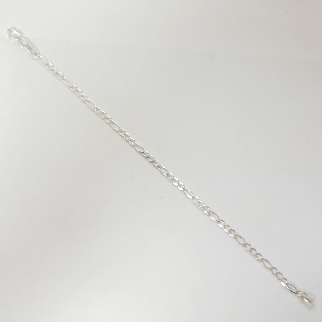 PULSERA TEJIDO 3X1 PLATA .925 21 CM 3.3 GR (NUEVO)