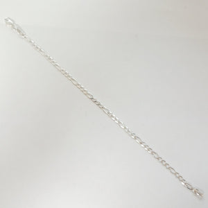 PULSERA TEJIDO 3X1 PLATA .925 21 CM 3.3 GR (NUEVO)