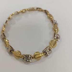 PULSERA ORO COMBINADO 14 K 6,00 GRMS (SEMINUEVO)