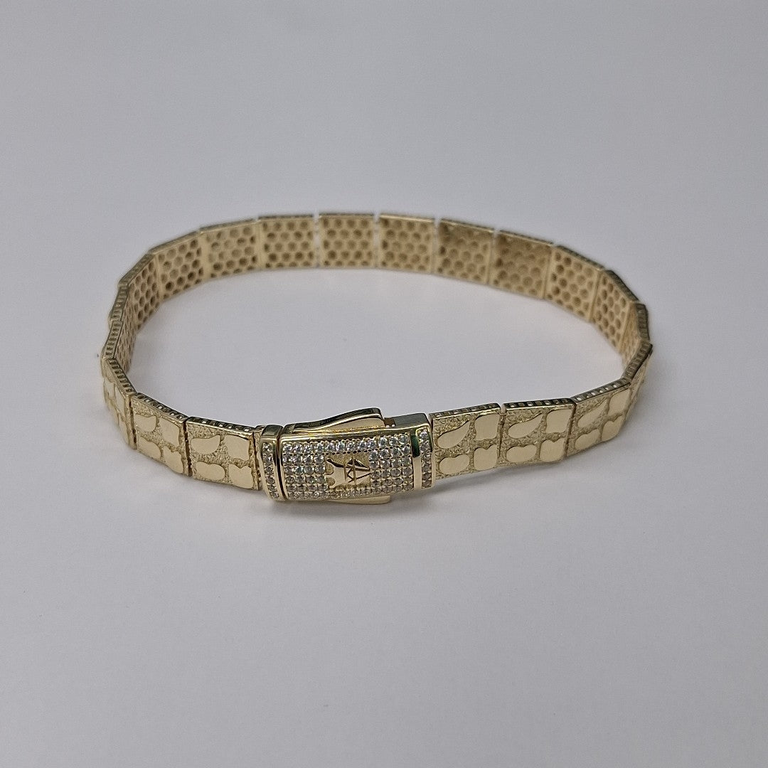 PULSERAS CABALLERO ORO 14K 17.4 (NUEVO)