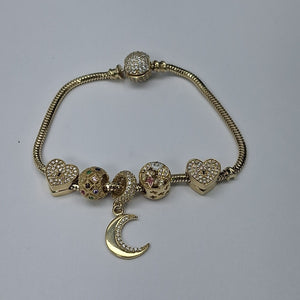 PULSERA CHARM ORO 14K 16.1 (NUEVO)