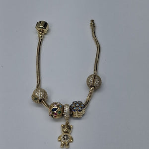 PULSERA CHARM ORO 14K 16.9 (NUEVO)