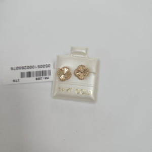 BROQUELES ORO 14K 1.6 (NUEVO)