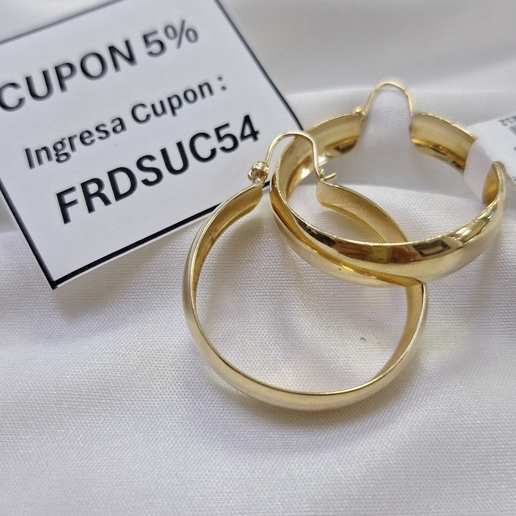 ARRACADAS PAR ORO 14 K 7.8 GRMS (SEMINUEVO)