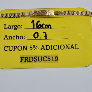 ESCLAVA ORO 14 K 14.1 GRMS (SEMINUEVO)