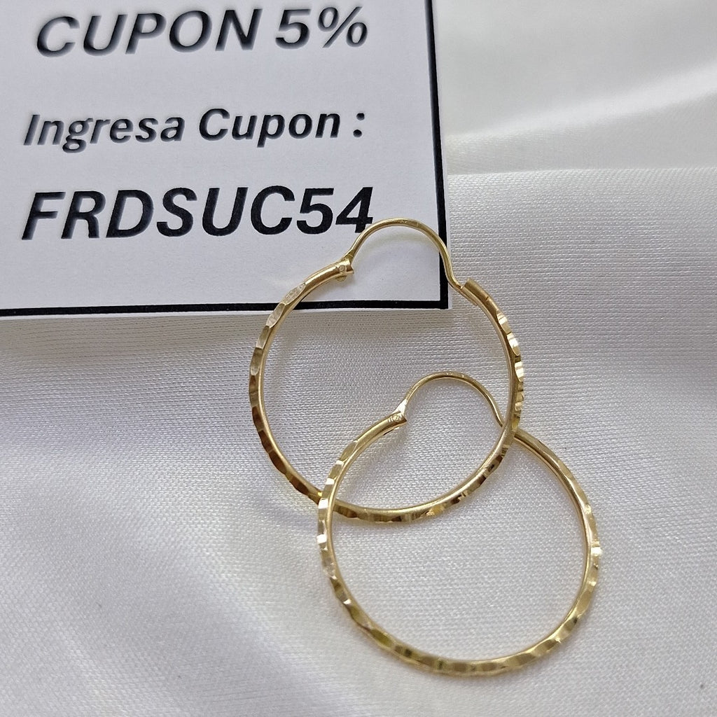 ARRACADAS PAR ORO 10 K 1.1 GRMS (SEMINUEVO)