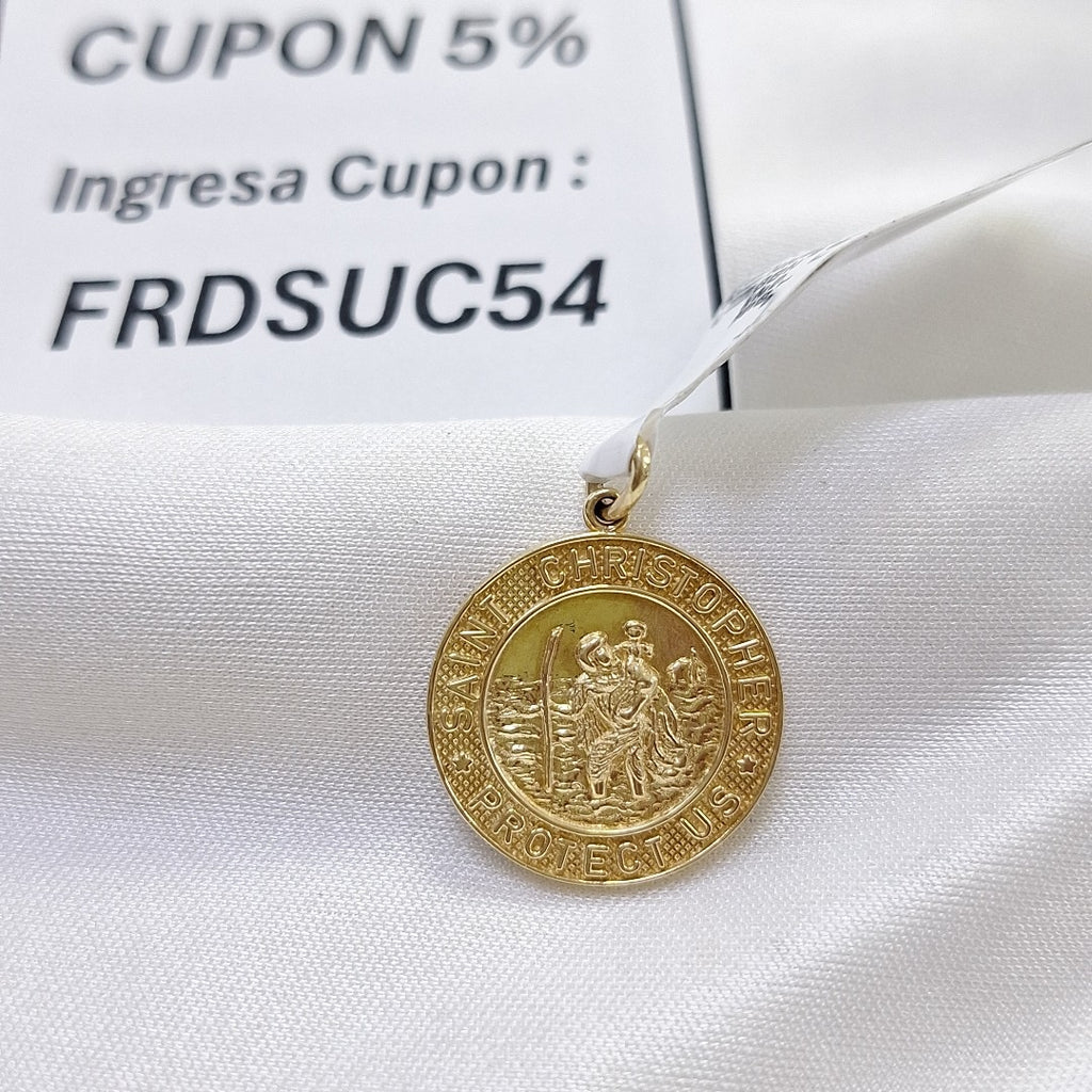 MEDALLA RELIGIOSA ORO 14 K 2,10 GRMS (SEMINUEVO)