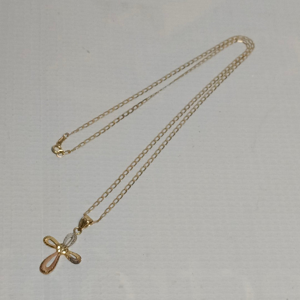 CADENA, CRUZ ORO 14 K 2.7 GRMS (SEMINUEVO)