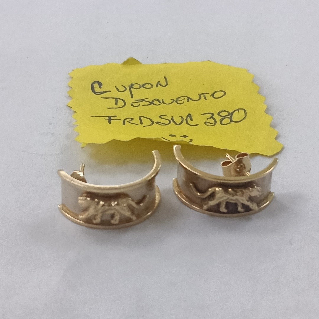 BROQUELES PAR ORO 14 K 4.7 GRMS (SEMINUEVO)