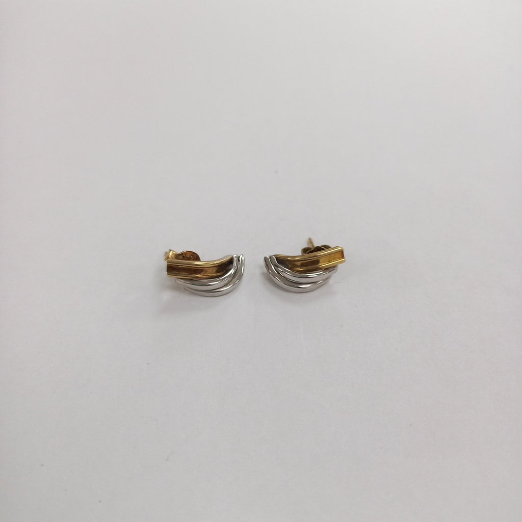 BROQUELES PAR ORO COMBINADO 14 K 0.9 GRMS (SEMINUEVO)