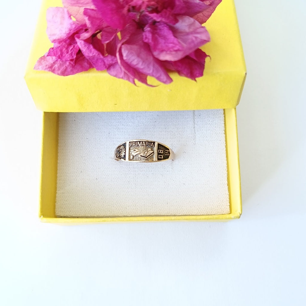 ANILLO DE GRADUACIÓN ORO 8 K 1,30 GRMS (SEMINUEVO)