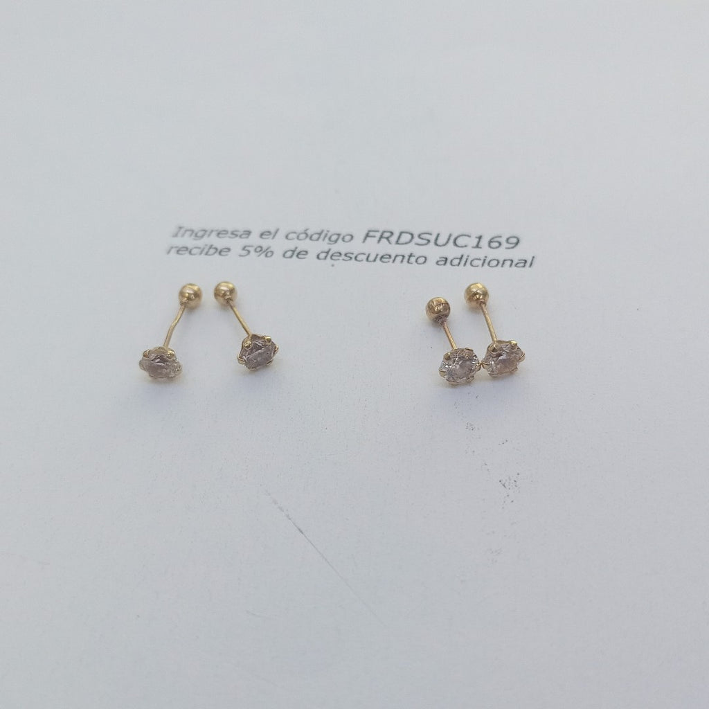 BROQUELES PAR ORO 10 K 0,60 GRMS (SEMINUEVO)