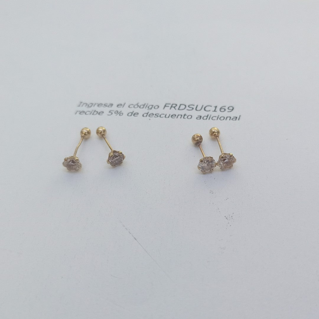 BROQUELES PAR ORO 10 K 0,60 GRMS (SEMINUEVO)