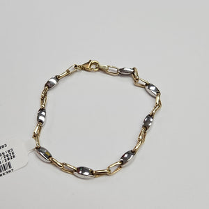 PULSERA ORO COMBINADO 10 K 4 GRMS (SEMINUEVO)