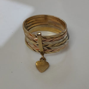 ANILLITO ORO,ORO COMBINADO 10 K 5,40 GRMS (SEMINUEVO)