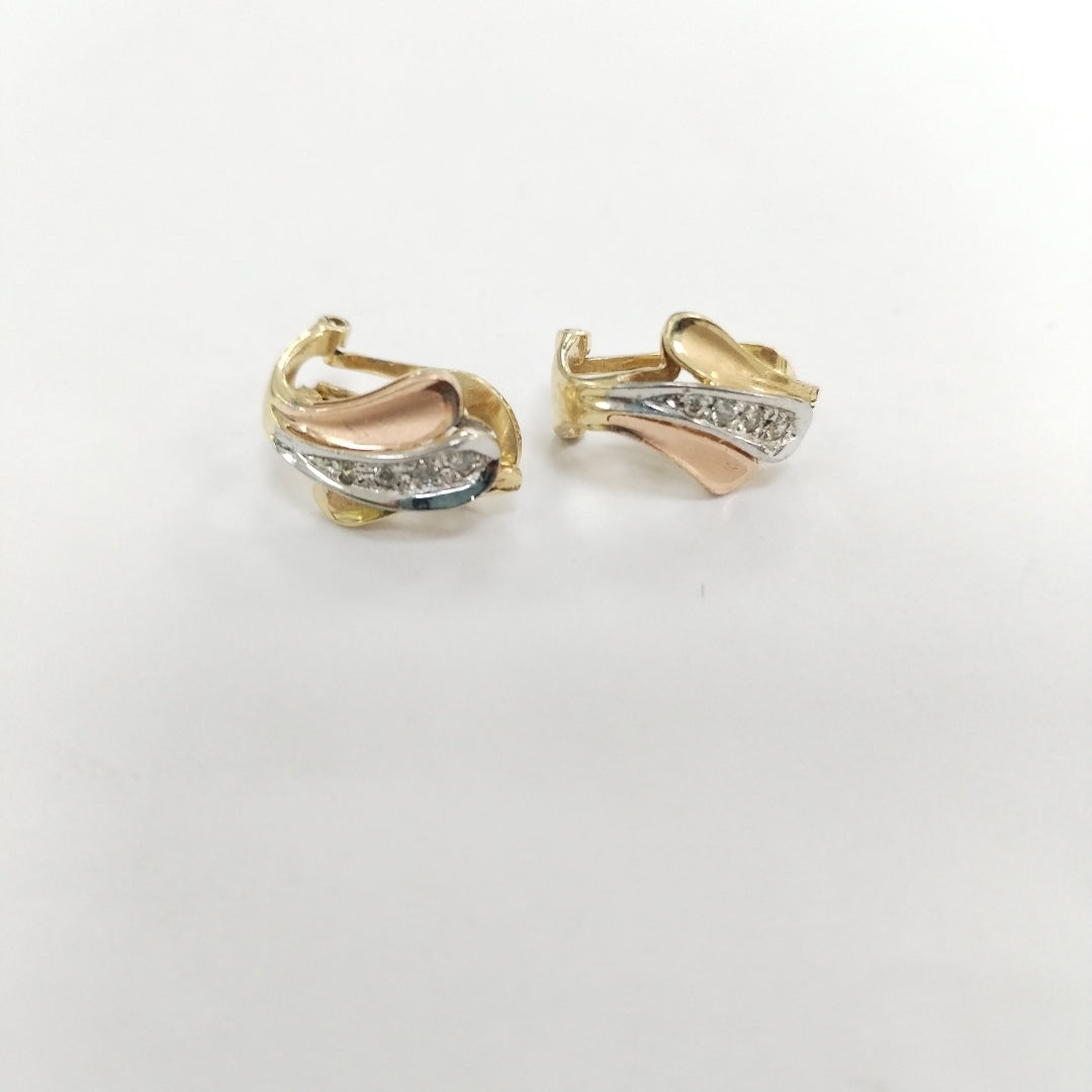 ARETES PAR ORO 14 K 3.8 GRMS (SEMINUEVO)