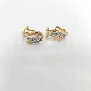 ARETES PAR ORO 14 K 3.8 GRMS (SEMINUEVO)