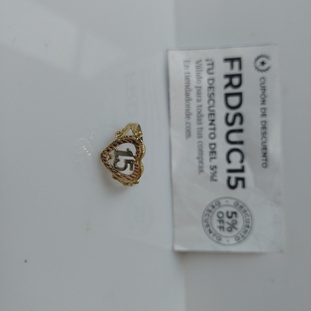 ANILLO CONMEMORATIVO ORO 14 K 2.6 GRMS (SEMINUEVO)